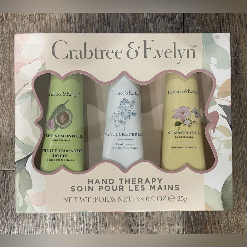 Crabtree & Evelyn Hand Therapy Trio - Almond, Briar, Summer Hill